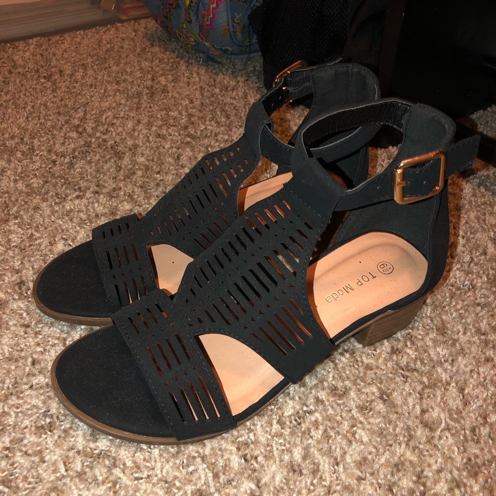 Cute heeled sandals